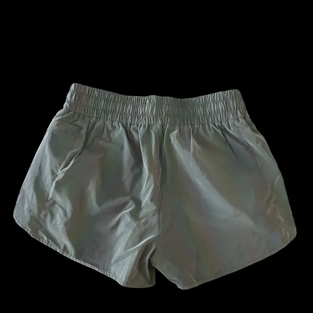 Flexliving reflective, running shorts gray size Med